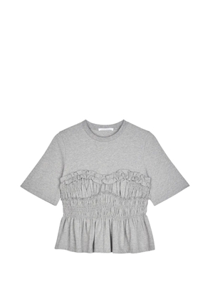 Cecilie Bahnsen gathered-effect T-shirt - Grey