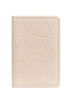 PLACE OF ËLMS grained debossed leather wallet - Neutrals