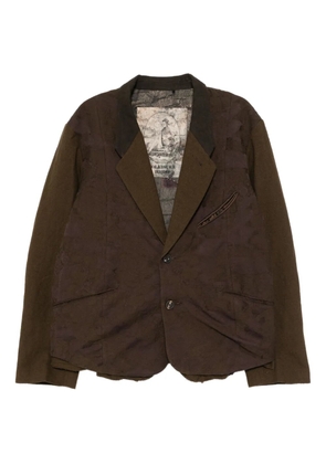Ziggy Chen cotton blazer - Brown