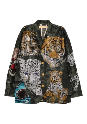 PENULTIMATE crystal-embellished jacket - Green