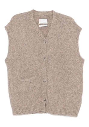 Lauren Manoogian V-neck sleeveless vest - Neutrals