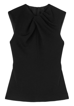 Jil Sander pleat-detailing sleeveless top - Black