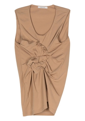Gauchère ruffle-detail sleeveless top - Neutrals