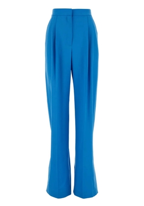 Alexander McQueen double-pleat wide-leg trousers - Blue