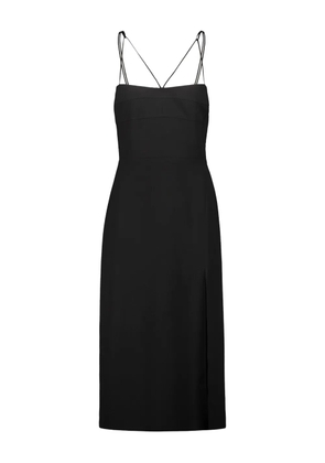 DRHOPE horizontal cuts braided straps dress - Black