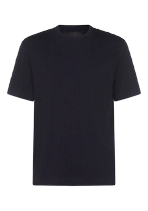 Giorgio Armani ribbed short-sleeve t-shirt - Blue