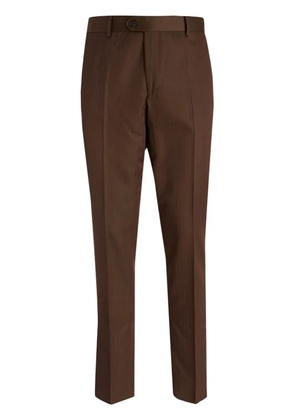 Brian Dales tapered trousers - Brown