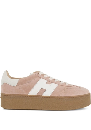 Hogan H681 platform suede sneakers - Pink