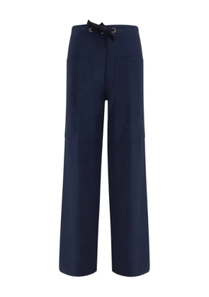 Forte Forte drawstring cotton bull trousers - Blue