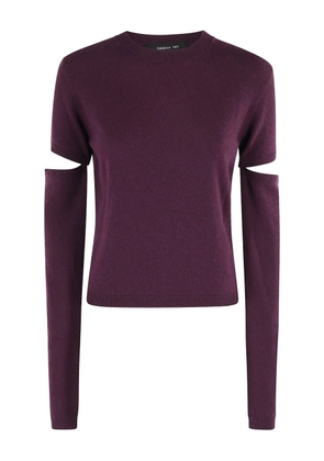 Federica Tosi cut-out sleeve sweater - Red