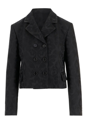 Chloé damask double-breasted jacket - Black