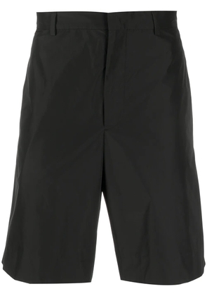 Prada triangle patch logo shorts - Black