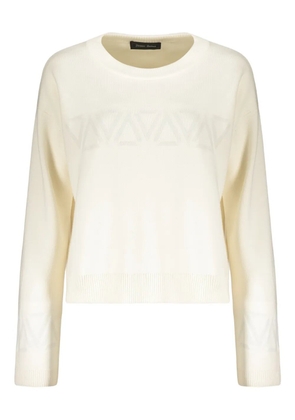 Herno crew-neck cropped sweater - Neutrals