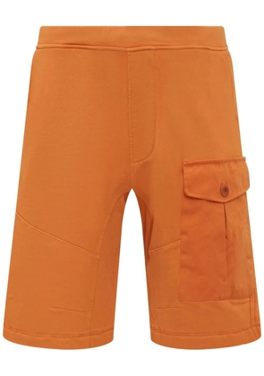 Ten C garment-dyed fleece shorts - Orange