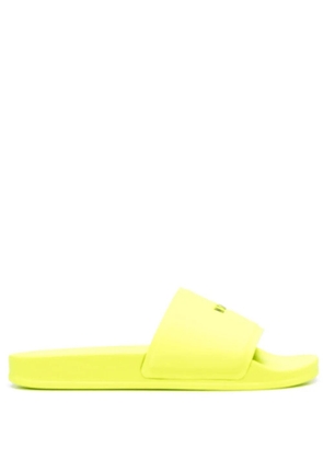 MSGM logo-print sliders - Yellow