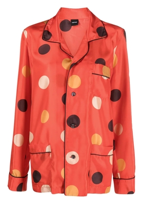 ASPESI dot-print silk shirt - Red