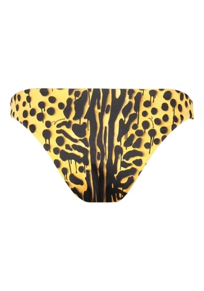 DSQUARED2 animal-print bikini bottom - Yellow