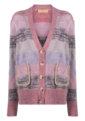 CORMIO Renato striped cardigan - Pink