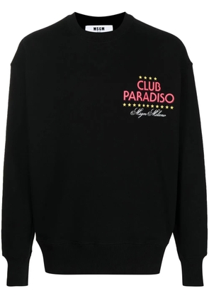 MSGM logo-print sweatshirt - Black