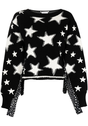 Stella McCartney star-motif knitted jumper - Black