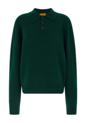 Guest In Residence Allday ribbed-sleeve sweater - Green