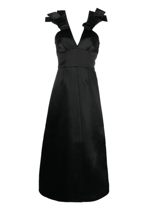 Jil Sander bow-detail midi dress - Black