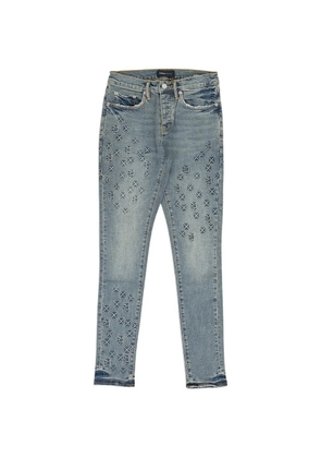 Purple Brand logo-patch jeans - Blue
