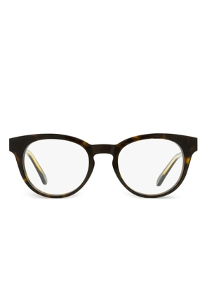 OMEGA EYEWEAR pantos-frame glasses - Brown