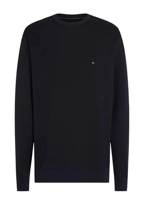 Tommy Hilfiger logo-embroidered crew-neck jumper - Blue