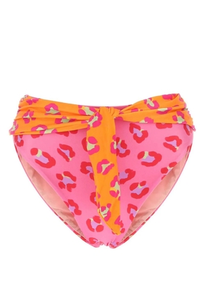 FARM Rio animal print stretch bikini bottoms - Pink