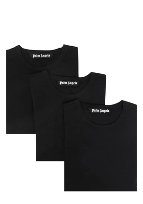 Palm Angels round-neck short-sleeve T-shirt (pack of three) - Black