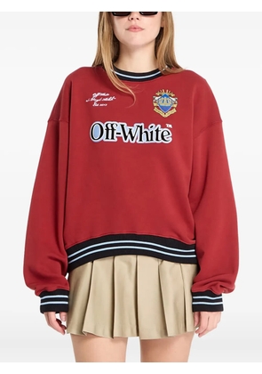 Off-White printed-logo sweatshirt - Red