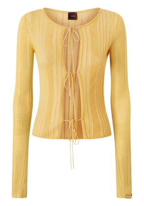 PINKO ribbed cardigan - Yellow
