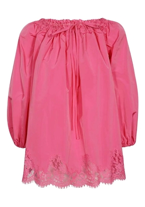 Ermanno Scervino lace-trimmed blouse - Pink