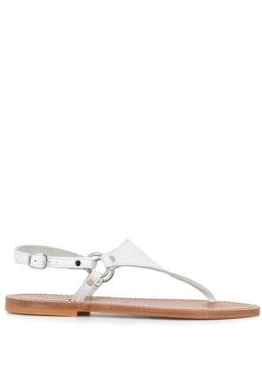 K. Jacques Dionysos decorative-strap flat sandals - White