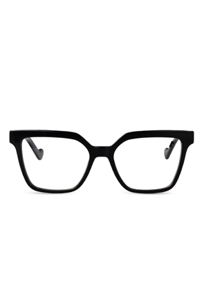 LIU JO logo-plaque glasses - Black