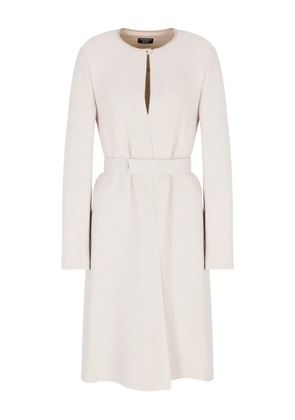 Emporio Armani belted mini dress - Neutrals
