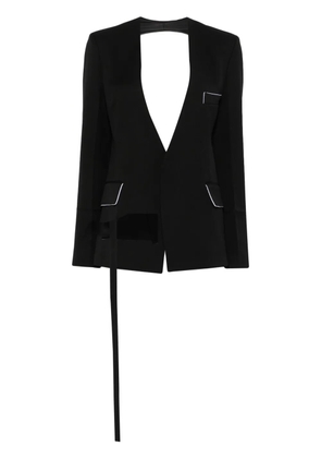 Victoria Beckham Shrunken Collarless jacket - Black