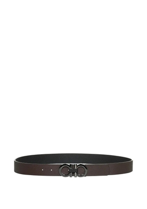 Ferragamo Gancini eather belt - Black