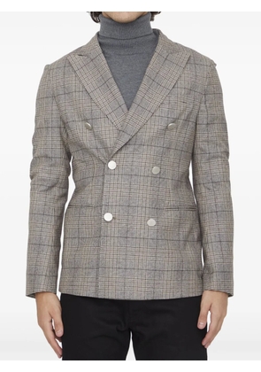Tonello checked blazer - Neutrals