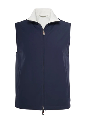 Kiton reversible zip-front gilet - Blue