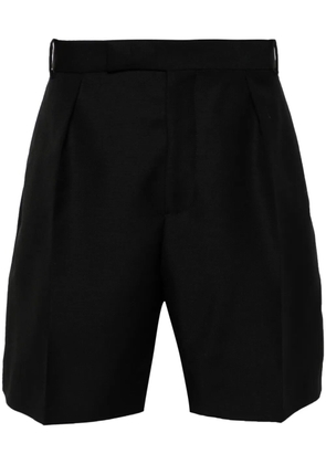 Alexander McQueen pleat-detail tailored shorts - Black