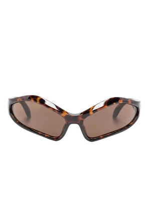 Balenciaga Eyewear oversize-frame sunglasses - Brown
