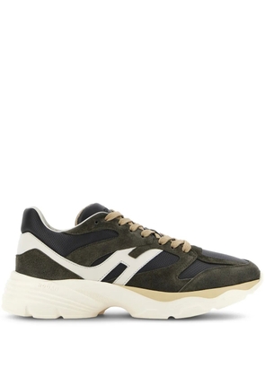 Hogan panelled suede sneakers - Grey