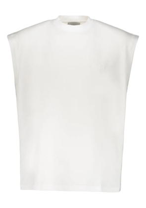 VETEMENTS embroidered tank top - White