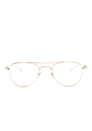 Masunaga pilot-frame glasses - Gold