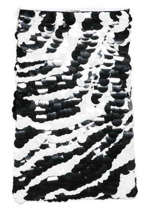 DES PHEMMES sequinned midi skirt - Black