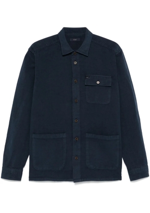 Fay button-up overshirt - Blue