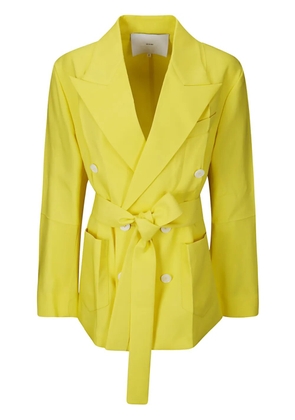 Setchu double-breasted blazer - Yellow