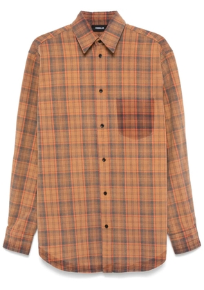 EGONlab. tartan check shirt - Orange